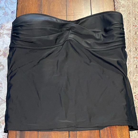 J. Crew Other - JCrew twist black strapless tankini-M